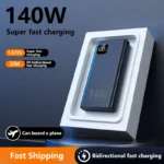 New 500000mAh Power Bank 140W Super Fast Charging Powerbank Portable External Battery Charger for iPhone Huawei Samsung Xiaomi - Image 6