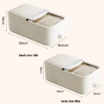 10KG Rice Storage Box Home with Lid Insect Proof Moisture Proof Rice Box Grain Sealed Jar Kitchen Container Storing Dry Grain - Image 6