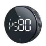 1/2 Digital Kitchen Timer Magnetic Visual Timer Large LED Display Reminder for Kids Cooking and Fitness Countdown Timer