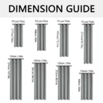 2pcs Modern 100% Blackout Curtain with Coated Lining, Curains for Bedroom, Living Room, Dining Room, Bathroom, Home Decor - Image 2