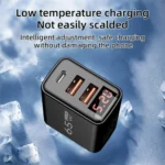 65W USB-C 3-Port Fast Charger with QC3.0 – EU/US/UK Wall Adapter - Image 4