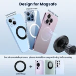 MagSafe Magnetic Car Air Vent Mount – Strong Phone Holder - Image 3