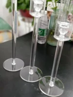 3 Pcs Crystal Candle Holders Acrylic Candlestick Road Lead Candelabra CenterPieces Wedding Porps Christmas Deco - Image 3
