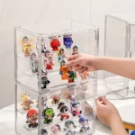 New Large Capacity Storage Box Organizer for Figures Acrylic Box Clear Blind Box Showcase Makeup Organizer for Bag - Image 3