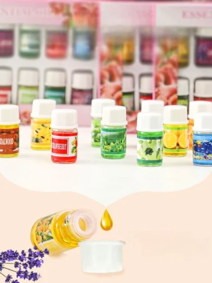 12pcs X 3ML Essential Oils for Aroma Diffuser Air Humidifier Natural Plant Aromatherapy Air Freshener Home Fragrance Oil Perfume