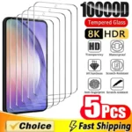 5-Pack 9H Tempered Glass Screen Protector for Samsung Galaxy A & S Series (A55–A12, S20 FE, S10e)