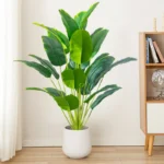 1pc Artificial Plants Large Tropical Palm Tree Fake Banana Plants Leaves Real Touch Plastic Monstera For Home Garden Party Decor - Image 4