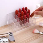 24 Grid Lipstick Holder Acrylic Cosmetics Storage Box Can Store And Sort Lipstick Nail Polish And Jewelry Display Rack - Image 3