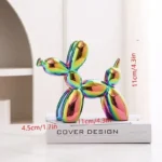 ceramics Balloon Dog Sculpture Home Decor room Decoration Accessories Office Nordic Animal Decorative Sculptures and Figurines - Image 6
