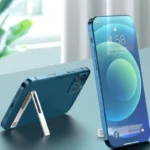 Magnetic Ultra-Thin Foldable Phone Holder Stand – Metal Alloy Desktop Kickstand for Smartphones - Image 6