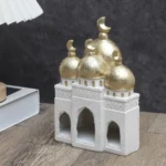 1 PC Candlestick Muslim Kaaba Dome Mosque Islamic Desktop Ornament Table Car Decor Crafts Gifts - Image 2