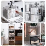 New Large Capacity Storage Box Organizer for Figures Acrylic Box Clear Blind Box Showcase Makeup Organizer for Bag - Image 5