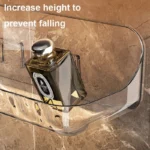 Acryli Bathroom Shelf No Drill Organizer Shower Storage Rack Washstand Cosmetics Storage Rack Wall Mounted Toilet Shampoo Holder - Image 2