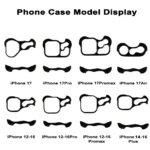 Aluminum Metal Bumper Case for iPhone 17–13 Pro Max – Shockproof with Camera Lens Protection - Image 2