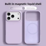 Magnetic Liquid Silicone Phone Case for iPhone 17 Pro, 17 Pro Max, 16 Pro & 16 Pro Max – Shockproof Soft Cover - Image 2
