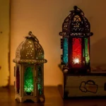Glass Crystal Moroccan Candlestick Metal Hollow Candle Holder Home Coffee Shop Decoration Iron Hanging Candle Lantern - Image 5