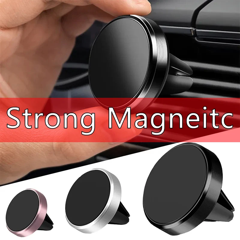 kf-S72a4cf113a464c6294d0dd6e1e126ddcO Magnetic Car Air Vent Phone Mount – Universal Holder Stand - Image 1