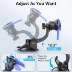 Universal Car Phone Holder Mount – Suction Cup Dashboard & Air Vent Stand for iPhone, Samsung, Xiaomi - Image 4