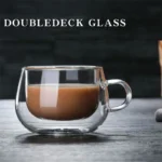 150-350ml Heat Resistant High Borosilicate Glass Mug Double Wall Glass Coffee Cup with Handle Milk Water Cup Clear Cups Gift - Image 2