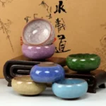 Handmade Ice Crack Ceramic Candlestick DIY Decorative Candle Holders for Home Party Wedding - Image 3
