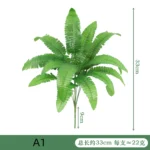 Artificial Plants Leaves Silk Tortoiseshell Leaf Dieffenbough Fake Small Fairy Taro Simulation Green Plant Living Room Decor - Image 3