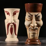 Hawaii Ceramic Tiki Mug Creative Cocktail Cup Easter Island Tiki Mugs Halloween Gift for Bar Tool - Image 5