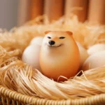 Creative Shiba Inu Realistic Egg Shape PVC Desk Decor Dog & Egg Union Decorations For Home Offices Fun Christmas Gifts - Image 5