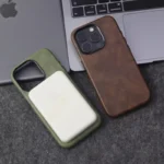 Crazy Horse Leather MagSafe Case for iPhone 17–12 Series – Retro Magnetic Cover - Image 3