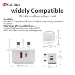 Dual Port PD & USB Fast Wall Charger – Portable Power Adapter - Image 6