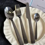 4 pcs Western tableware fork spoon fork stainless steel fork spoon Western tableware polishing set gift giveaway kitchen - Image 4