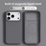 Magnetic Liquid Silicone Phone Case for iPhone 17 Pro, 17 Pro Max, 16 Pro & 16 Pro Max – Shockproof Soft Cover - Image 6