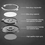360° Finger Ring Phone Stand – Universal Magnetic Grip Holder - Image 6