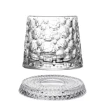 280ML Rotating Whiskey Glass Creative Crystal Premium Beer Cup Str Relief Liquor Cup With Base Straight Drink Mold Wine Glass - Image 6