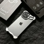 Aluminum Metal Bumper Case for iPhone 17–13 Pro Max – Shockproof with Camera Lens Protection