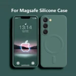 Magnetic Silicone Case for Samsung Galaxy S26–S23 Series – MagSafe Compatible Cover
