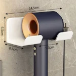 Wall Mounted Hair Dryer Holder – Bathroom Blow Dryer Organizer - Image 4