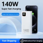 New 500000mAh Power Bank 140W Super Fast Charging Powerbank Portable External Battery Charger for iPhone Huawei Samsung Xiaomi - Image 2