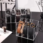 3/5/7 Grid Belt Organizer Boxes,Acrylic Belt Storage Holder for Closet,Display Case for Tie,Bow Tie,Belt Storage Rack & Display - Image 3