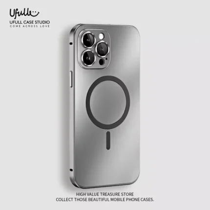 Metal Magnetic MagSafe Case for iPhone 17–12 Pro Max – Aluminum Frame Cover