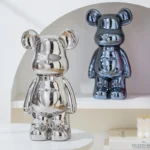17/27/cm Aesthetic Bear brick Ceramic Staute Teddy Bear decor action figure Sculptures Ornament for room Home Decoration Crafts - Image 2