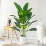 1pc Artificial Plants Large Tropical Palm Tree Fake Banana Plants Leaves Real Touch Plastic Monstera For Home Garden Party Decor - Image 2