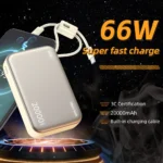 20000mAh 66W Fast Charge Power Bank CCC Chinese Certification with Cable for Xiaomi Huawei Samsung IPhone - Image 2