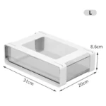 Drawer Storage Box Under Table Hidden Self-Adhesive Drawer Type Storage Cabinet Office Desk Cosmetics Stationery Storage Rack - Image 6