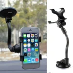 360° Suction Cup Car Phone Mount – Flexible Universal Holder