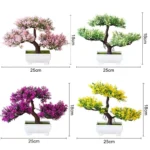 Artificial Plants Bonsai Small Tree Pot Fake Plant Flowers Potted Ornaments For Home Room Table Decoration Hotel Garden Decor - Image 6