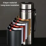 500ML-1Liter Stainless Steel Thermos Bottle with LED Temperature Display Sus304 Tea Water Bottle Vacuum Flask Portable Cups - Image 4