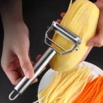 Kitchen Vegetable Peeler Stainless Steel Melon Planer Double-Head Peeler Household Multiple-Function Fruit And Vegetable Peeler - Image 3