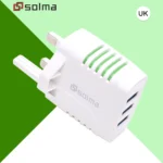 UK 3-Port USB Travel Charger Plug with LED – Universal Wall Adapter - Image 3