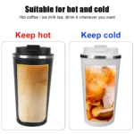 Double Stainless Steel Car Thermos Mug Coffee Mug Thermo Cafe 380/510ML for Tea Water Coffee Leak_Proof Travel Thermo Cup - Image 6