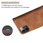 Leather Flip Wallet Case for iPhone 16e–6s Plus – Card Slot Holder Cover - Image 6